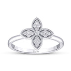 0,15 Carat Diamond Clover Ring