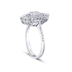 0,68 Carat Diamond Baguette Trend Ring