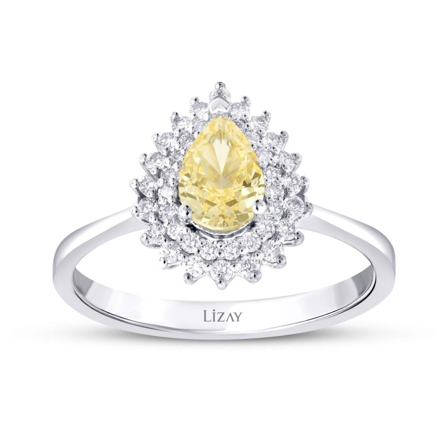 1,88 Carat Diamond Fancy Ring