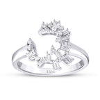 0,28 Carat Diamond Baguette Trend Ring