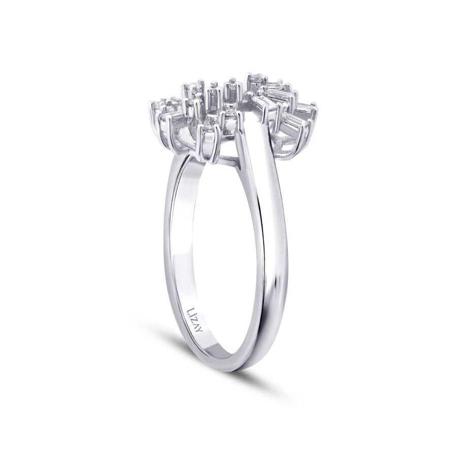 0,28 Carat Diamond Baguette Trend Ring