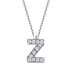 0,07 Carat Diamond Z Letter Necklace