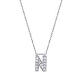 0,07 Carat Diamond N Letter Necklace