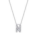 0,07 Carat Diamond N Letter Necklace