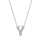 0,05 Carat Diamond Y Letter Necklace