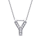 0,05 Carat Diamond Y Letter Necklace