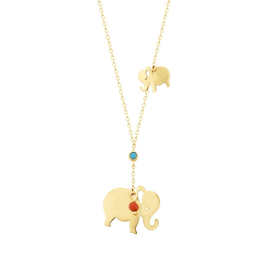 Gold Elephant Trend Necklace