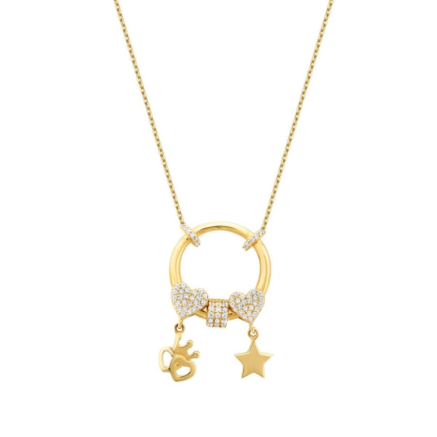 Gold Lucky Charm Trend Necklace