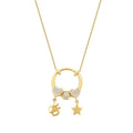 Gold Lucky Charm Trend Necklace