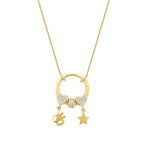 Gold Lucky Charm Trend Necklace
