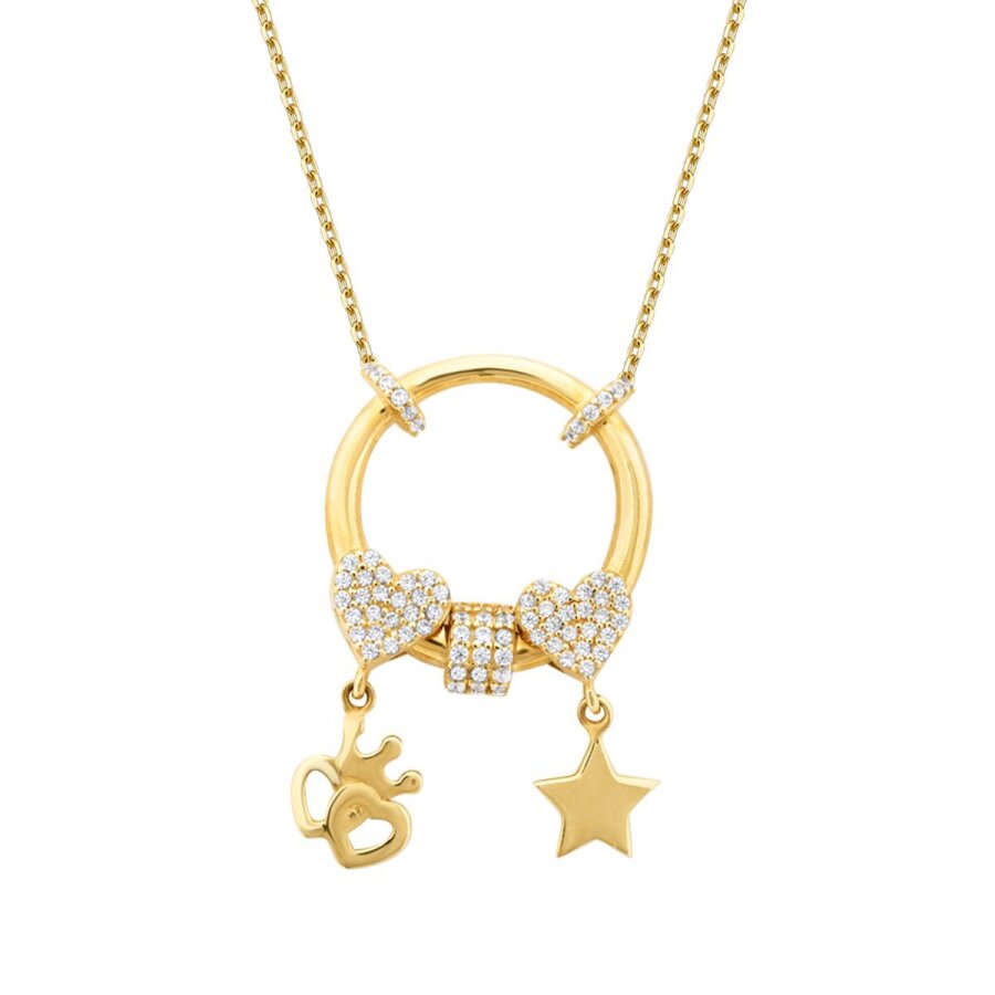 Gold Lucky Charm Trend Necklace