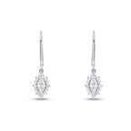 0,88 Carat Diamond Marquise Earrings