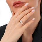 0,15 Carat Diamond Clover Ring