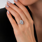 0,68 Carat Diamond Baguette Trend Ring