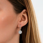 1,31 Carat Diamond Round Earrings