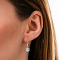 0,85 Carat Diamond Oval Earrings