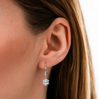0,85 Carat Diamond Oval Earrings