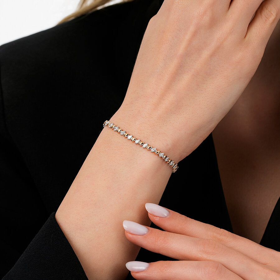 1,54 Carat Diamond Marquise Bracelet