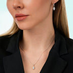 0.46 Carat Diamond Marquise Necklace