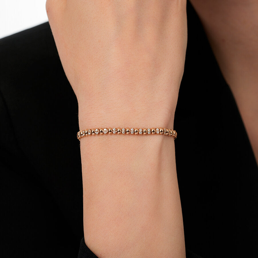 0,26 Carat Diamond Round Bracelet
