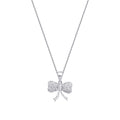 0,18 Carat Diamond Bow Necklace