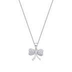 0,18 Carat Diamond Bow Necklace