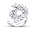0,52 Carat Diamond Leaf Trend Ring