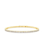 Gold Tennis Clasp Bracelet