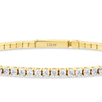 Gold Tennis Clasp Bracelet