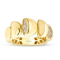 Gold Stone Curved Trend Ring