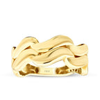 Gold Curved Trend Ring