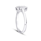 0,17 Carat Diamond Baguette Pear Trend Ring