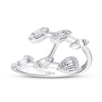 0,21 Carat Diamond Baguette Trend Ring
