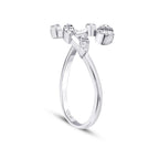 0,21 Carat Diamond Baguette Trend Ring
