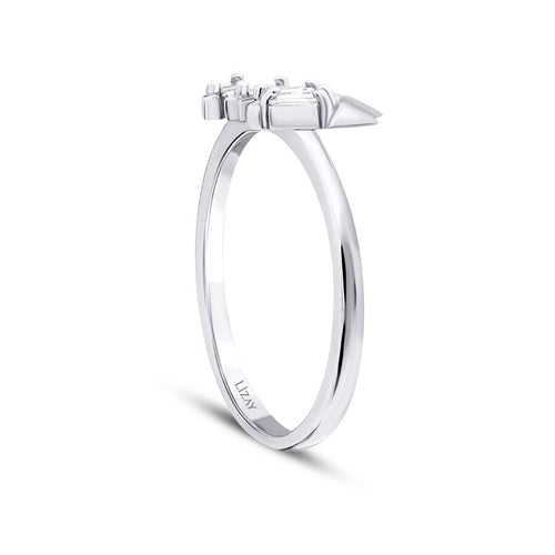 0.10 Carat Diamond Baguette Trend Ring