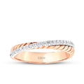 0,17 Carat Diamond Two-Tone Trend Ring