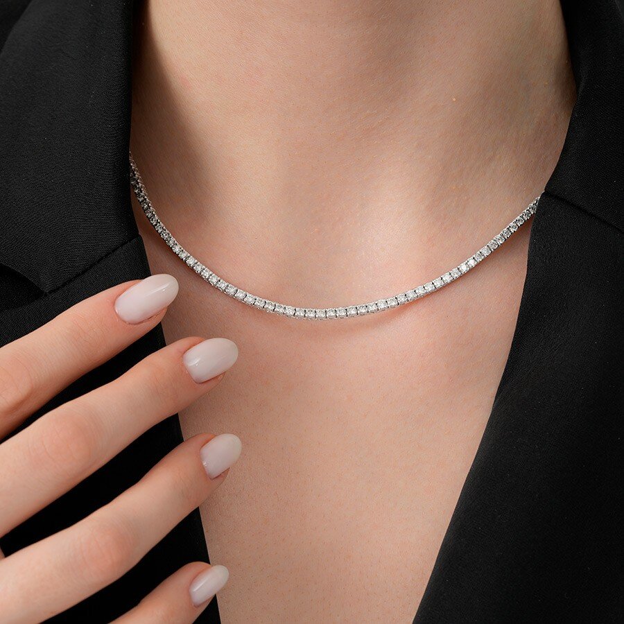 3.00 Carat Diamond Eternity Tennis Neckband