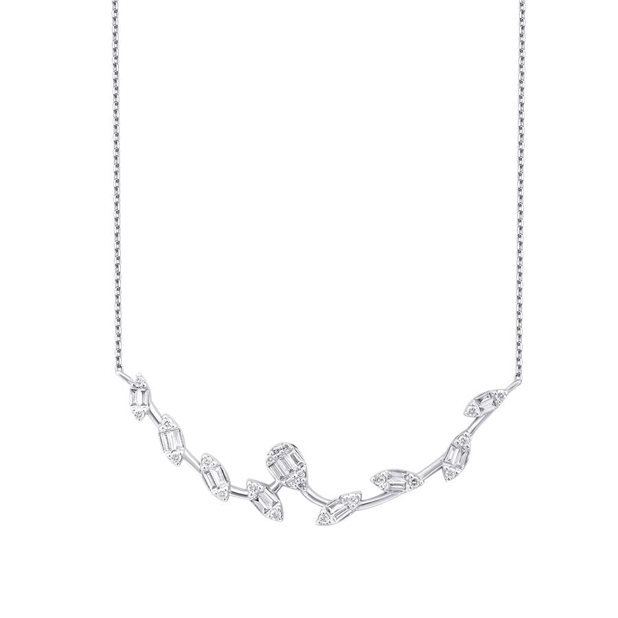 0,31 Carat Diamond Baguette Trend Necklace