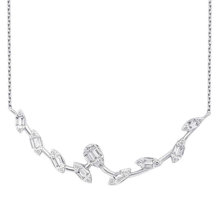 0,31 Carat Diamond Baguette Trend Necklace