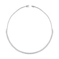 2,50 Carat Diamond Half-Eternity Tennis Neckband