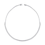 3,00 Carat Diamond Half-Eternity Tennis Neckband