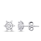 0,57 Carat Diamond Solitaire Earrings