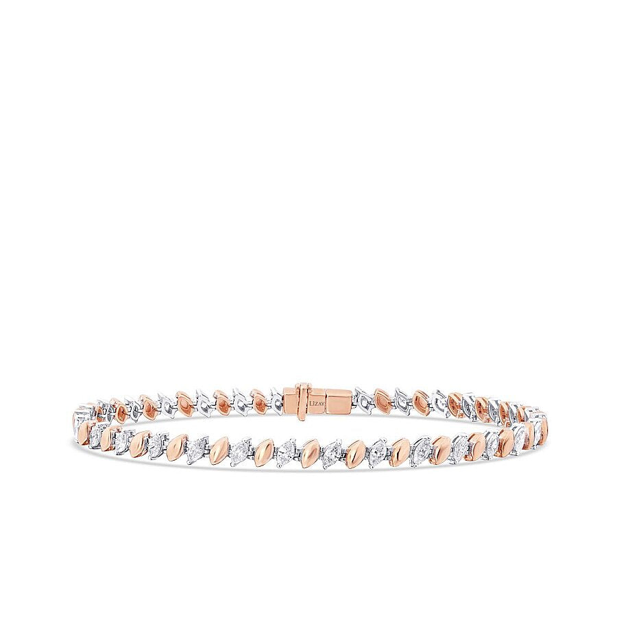 1,54 Carat Diamond Marquise Bracelet