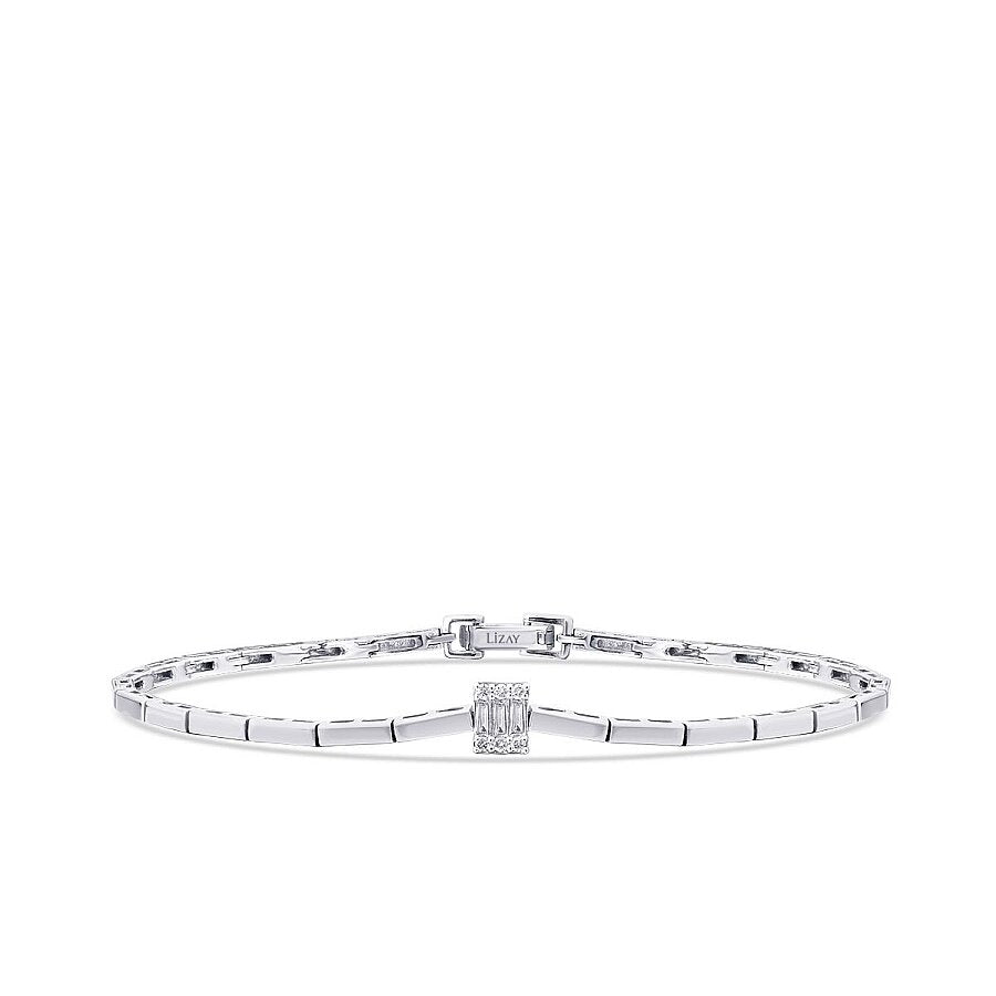 0,10 Carat Diamond Baguette Bracelet