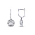 1,31 Carat Diamond Round Earrings