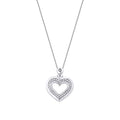 0.25 Carat Diamond Round Heart Trend Necklace