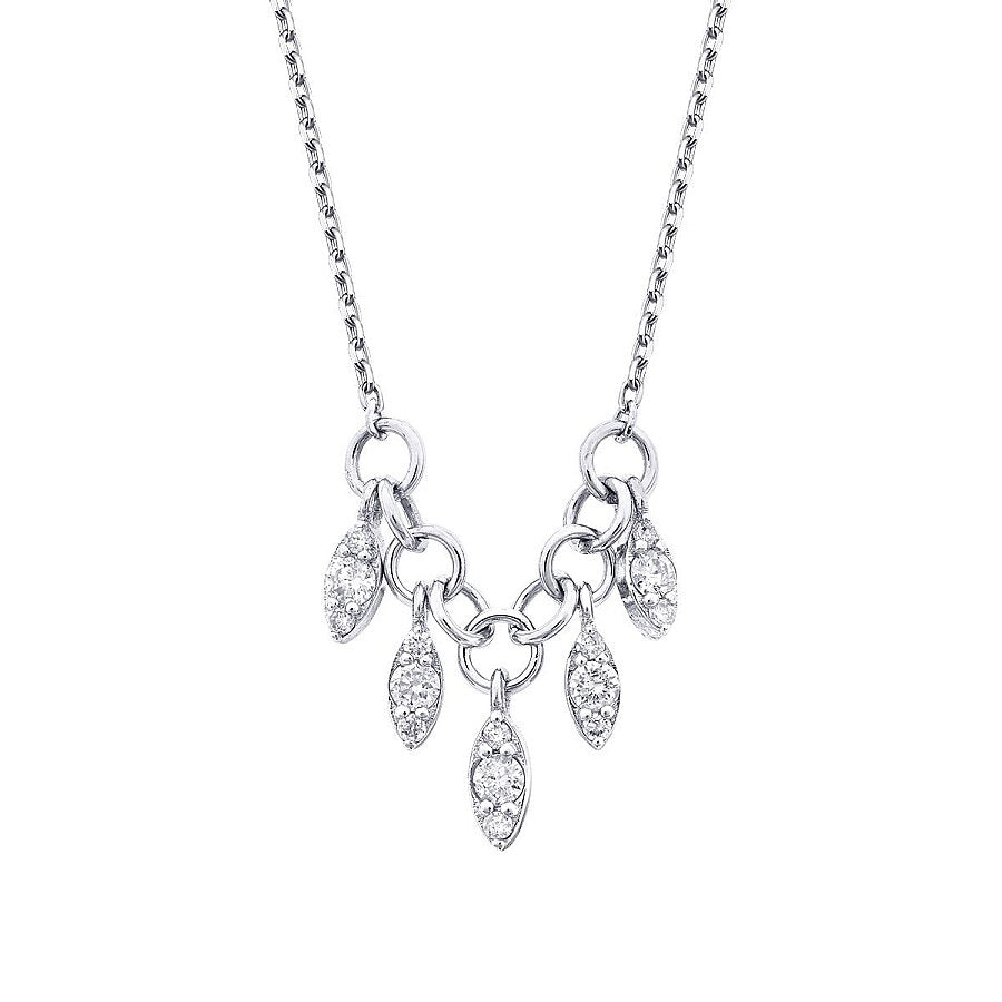 0,15 Carat Diamond Round Trend Necklace