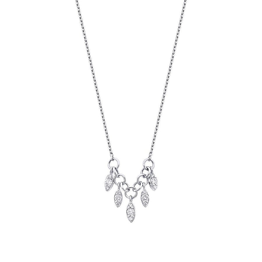 0,15 Carat Diamond Round Trend Necklace