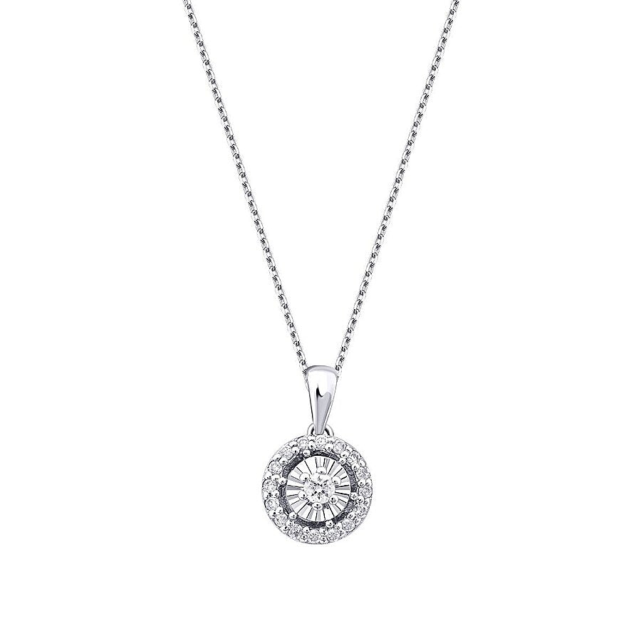 0,10 Carat Diamond Effect Trend Necklace