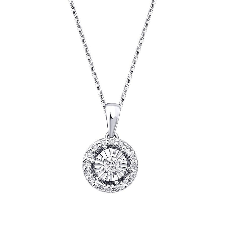 0,10 Carat Diamond Effect Trend Necklace